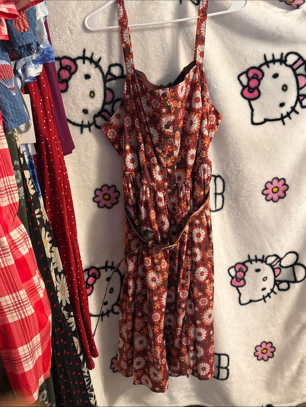 torrid Rust Floral Daisy Mini Dress